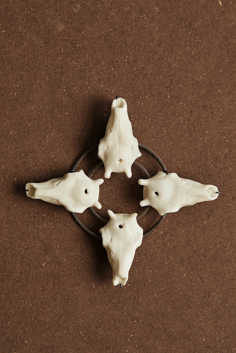 Pile Power brooch (2019) by Máret Ánne Sara and matt lambert. Photo: Inger Marie Grini